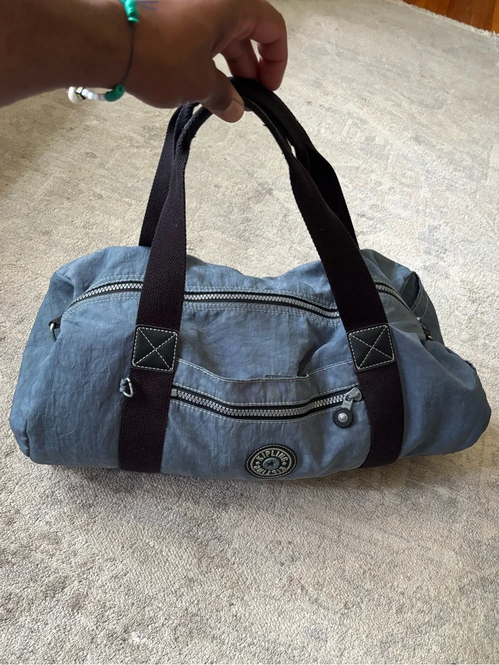 Vintage Kipling blue Duffel bag